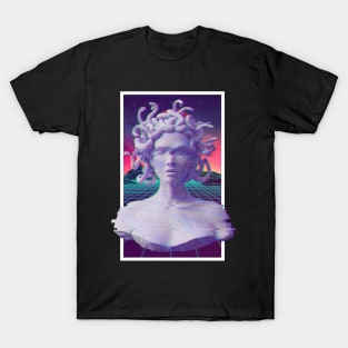 Aesthetic Vaporwave Statue - Medusa T-Shirt